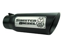 Sinister Diesel Dual Wall Exhaust Tip W Angle Cut 4 To 5 Black