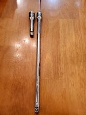 Snap On 38 Drive 3 11 Knurled Handle Extensions Lot Of 2