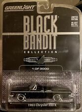 Greenlight Black Bandit 1963 Chrysler 300k Convertible 1 Of 3000 Nib