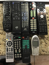 Lot Of 8 Remotes - 1 Erickson Phone Remote Controls Jvc Rca Vizio Mega Untested