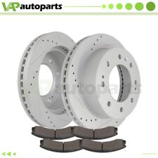 Drill Front Brake Pads And Rotors For Gmc Sierra 2500 3500 Hd 2012 - 2016 355mm