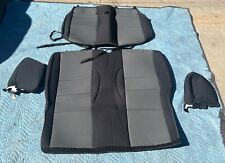 Rugged Ridge Neoprene Rear Seat Cover Black Gray For 2007-2017 Wrangler 2 Door