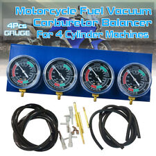 4 Cylinder Motorcycle Fuel Vacuum Carburetor Synchronizer Tool Carb Sync Gauge
