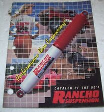 Original1989 Rancho Catalog-63 Pages- 7 Pics Shown- Nice Shape