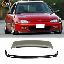 Fits 92-95 Honda Civic Eg 3dr Bys Pu Front Bumper Lip Spoiler Abs Roof Wing
