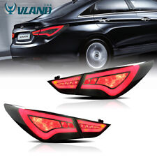 Smoked Tail Lights For 2011-2014 Hyundai Sonata Led Brake Assemblies Rear Lamps