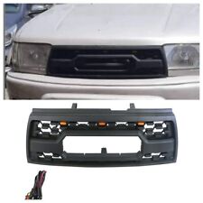 1998-2002 Matte Black Front Grille With Light Fits For Toyota 4runner Hilux Surf