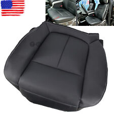 For 2012-2014 Ford F150 Lariat Driver Bottom Leather Seat Cover Black