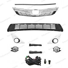 For 2012-14 Camry Le Xle Front Bumper Upper Lower Grille W Seal Fog Light Kit