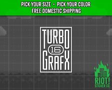 Turbo Grafx 16 Decal For Car Sticker For Laptop Yeti Window Retro Gamer Nec