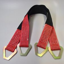 Set Of 2 - 2x36 Axle Straps Tie Downs - Red 3335lbs Workng Load Limit