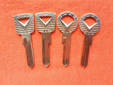 4 Vintage Ford Oem Ignition Trunk Key Blanks 1959 1960 1961 1962 1963 1964