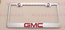 Gmc Stainless Steel Chrome Finished License Plate Frame Holder