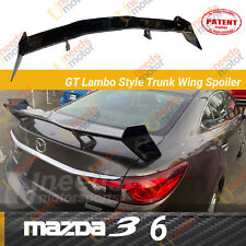 For Mazda 3 Mazda3 Jdm Gt Vip Style Glossy Black Rear Trunk Spoiler Wing