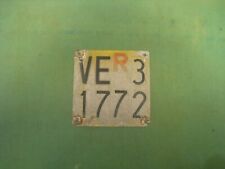 Italy Venezia Agricultural Trailer License Plate Italian Number Plates