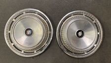 Lot Of 2 Buick 1960s Vintage Hubcaps Dog Dish Wheel Covers Metal
