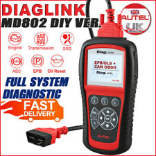 Autel Diaglink Obd2 Scanner Car Diagnostic Code Reader Full Systems Diy Of Md802