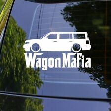Lowered Wagon Mafia Car Wagon Silhouette Decal Sticker For Ford Flex