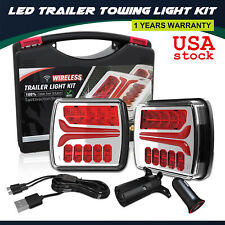 Wireless Trailer Lights For Towing Rechargeable Led Tail Light Kit For Caravans