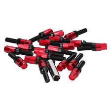 Red 20pcs Steel Extended Lug Bolts M12x1.25 28mm Thread With Sleeve For Car