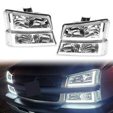 For 2003-2007 Chevy Silverado 1500 2500 3500 Led Drl Headlightsbumper Lamps