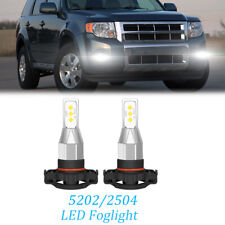 2x 6000k White Led Fog Light Bulbs Kit For Ford Escape 2008 2009 2010 2011 2012