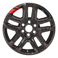 20x9 5 Double Spoke Refurbished Alloy Wheel Painted Black Red Stripe 560-05913