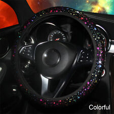 37-38cm Car Steering Wheel Cover Steering Wheel Protector Case Colorful Stars