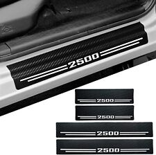 4x For Dodge Ram 2500 Carbon Fiber Cab Door Sill Plate Cover Protector Decors
