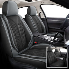 5-seat Covers Pu Leather Frontrear For Volkswagen Passat 2009-2022 Grayblack