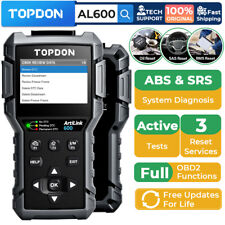 2024 Topdon Al600 Car Obd2 Scanner Auto Diagnostic Tool Abs Srs Code Reader