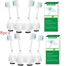 8 Replacement Toothbrush Heads For Philips Sonicare E Series Toothbrush Hx7002