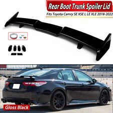 Trd Style Rear Trunk Spoiler Wing Gloss Black For Toyota Camry Se Xse L Le 2018