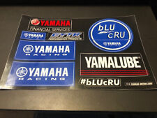 Blu Cru For Yamaha High Gloss Motorcycle Dirt Bike 9pc Stickers Decal Sheet