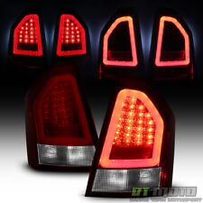 2008-2010 Chrysler 300c Red Clear Super-flux Led Tube Tail Lights Brake Lamps