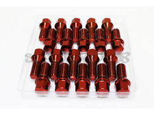 Z Racing 28mm Red Lug Bolts 12x1.5mm For Bmw 3-series Cone Seat
