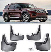 4 Pcs Factory Fitment Front Rear Splash Mud Guards Flaps For 20-up Ford Explorer