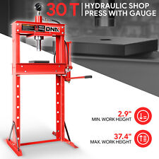 30 Ton 66139 Lbs. Air Hydraulic H-frame Garage Floor Shop Press Stand W Plates