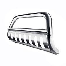 For Jeep Cherokee 14-20 2.5 Polished Classic Bull Bar W Skid Plate