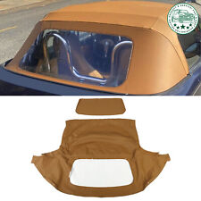 Fit Mazda Miata 1990-2005 Convertible Soft Top With Plastic Window Tan Cabrio