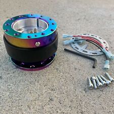 6 Hole Universal Car Steering Wheel Quick Release Hub Adapter Neochrome
