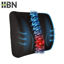 Hbn Lumbar Support Pillow For Chair Car Seat Memory Foam Adjustable Strap