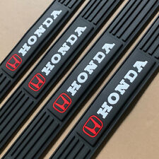 For Honda 4pcs Black Rubber Car Door Scuff Sill Cover Panel Step Protectors
