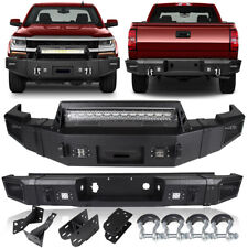Frontrear Bumper Wwinch Plate Led Lights For 2007-2013 Chevy Silverado 1500