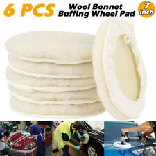 6pcs 7 Inch Polishing Waxing Pad Sponge Buff Buffing Kit Set For Car Polisher
