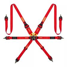 Momo Sr6 Camlock 6pt 6-point Competition Racing Seat Belt Safety Harness Red