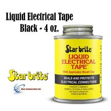 Liquid Electrical Tape Black 4oz W Applicator Brush Cap Starbrite 84104