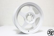 Rota Slipstream Wheels White 15x7 40 4x100 For Civic Integra Del Sol