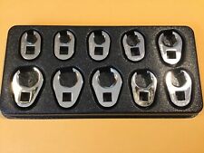 Snap On 10pc 38dr 6pt Metric Flank Dr Flare Nut Crowfoot Wrench Set210frhma