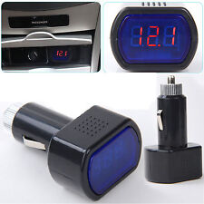 Digital Led Auto Car Cigarette Lighter Volt Voltage Gauge Meter Monitor 12v24v